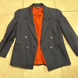 Dior Black Blazer with Red Lining